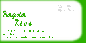 magda kiss business card